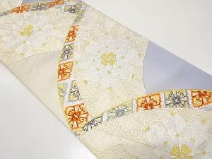 アンティーク　若松に華紋織り出し袋帯（材料）